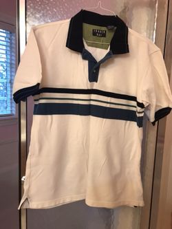 Men’s white polo T-Shirt short sleeve Polo shirt Size M