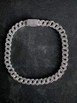 Stone-Set Cuban Bracelet