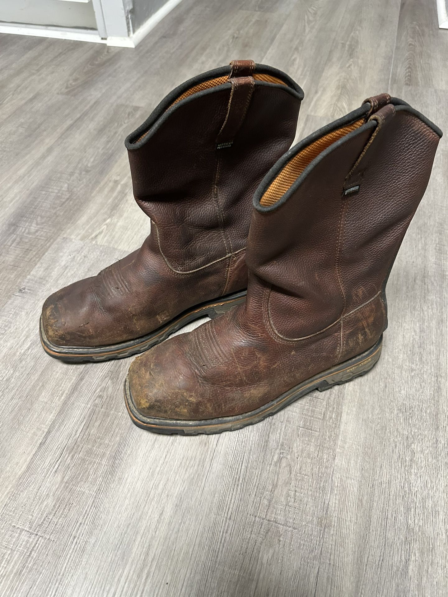 Timberland Pro Steel Toe Boots Size 14 W