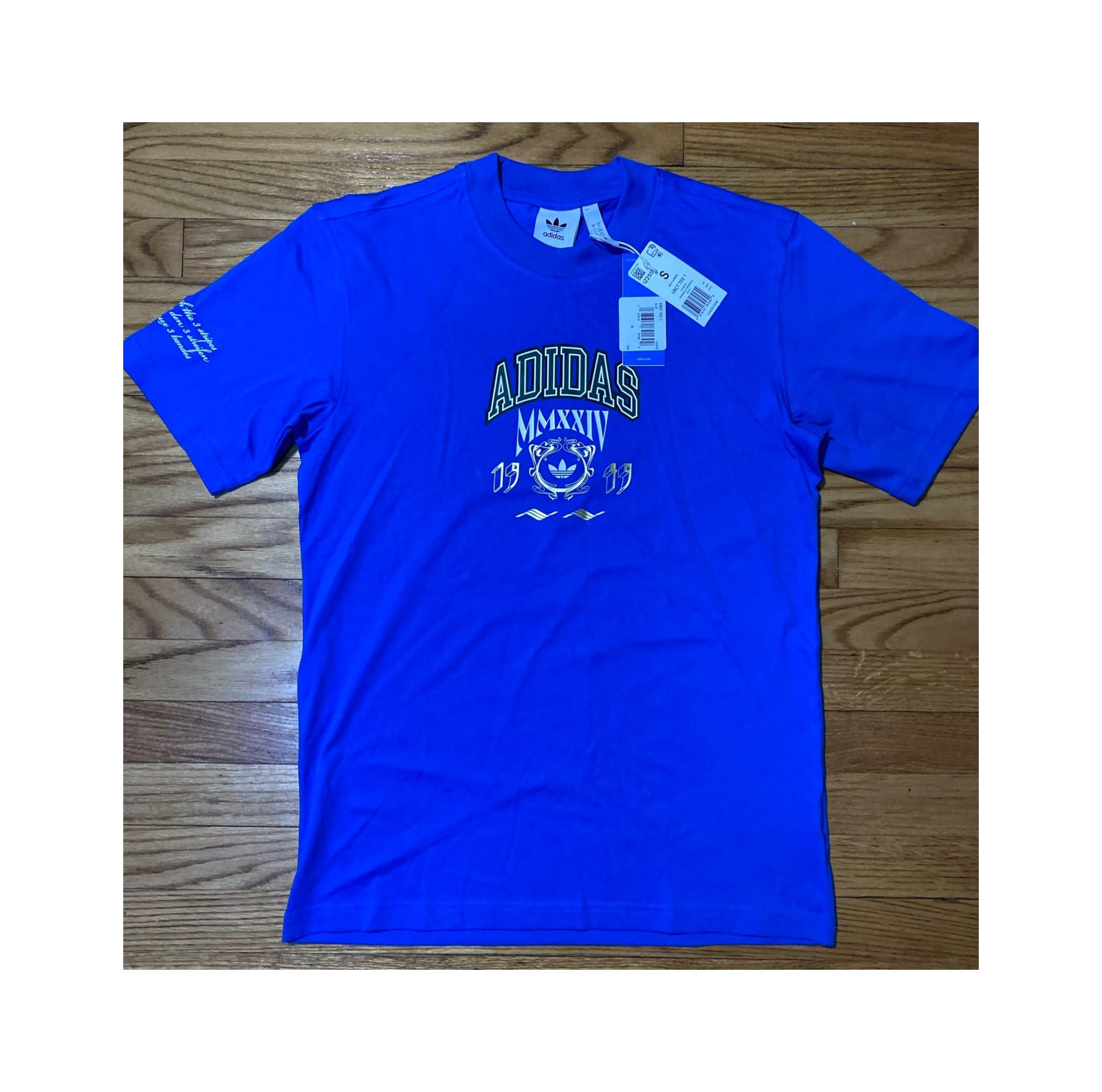 Adidas Originals 1949 VRCT Tee (Blue) Men’s sz Small NEW!!