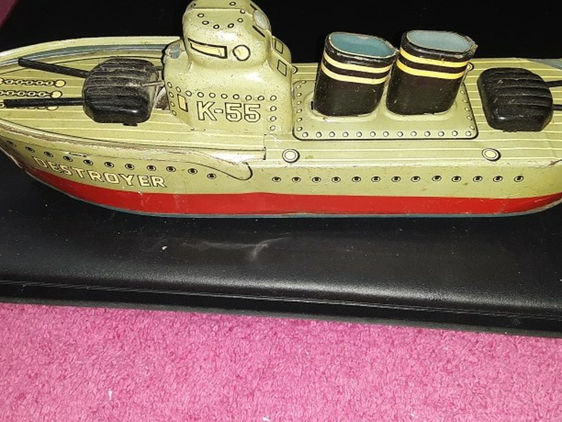 Vintage Destroyer K-55 Tin Toy