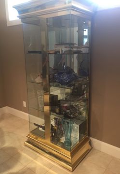 Curio vitrine glass cabinet