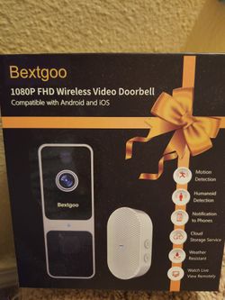 Bextgoo video Doorbell - video chime In box, New