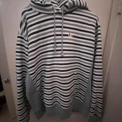 Stripped Champion Hoodie