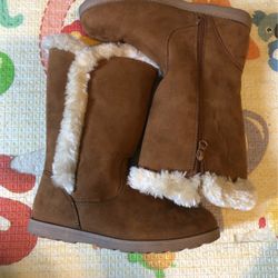 Warm Fur Boots For Girls 