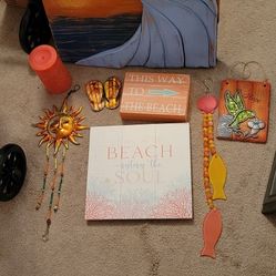 Teal & Coral Decor - Make Me An Offer!