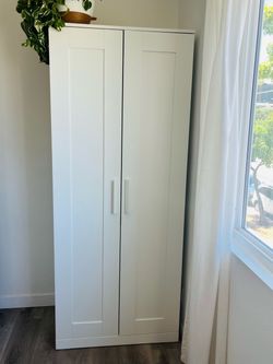 IKEA BRIMNES Wardrobe with 2 doors, white,
