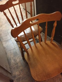 2 chairs wood