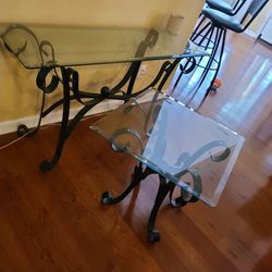 Glass And Wrought Iron Furniture