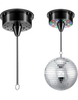 6rpm Rotating Disco Ball Mount Electric Motor with Lights