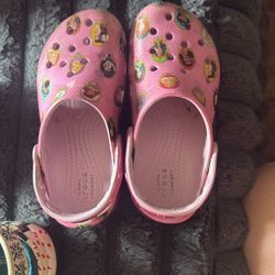 Disney Princess Crocs Slightly Worn C13