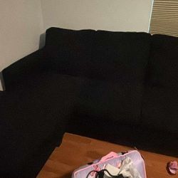 Black Couch Set 