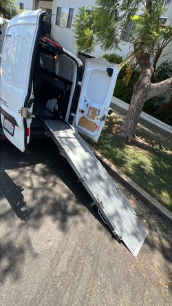 9ft Heavy Duty Aluminum Van Loading Ramp – Diamond Plate – 23” Wide