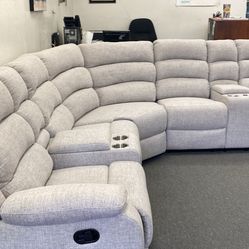 New fabric recliner sectional couch / free Delivery