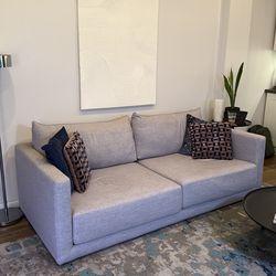 West Elm Melbourne Light Grey 86” Sofa