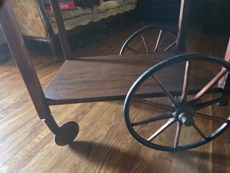 Antique Wooden Tea Cart