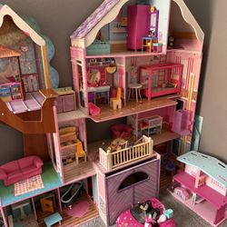 Wooden Barbie Doll House 
