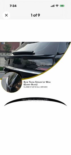 Bmw x7 rear spoiler 2019-2025