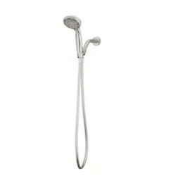 Glacier Bay 4 in. 6-Spray Wall Mount Handheld Shower Head in Brushed Nickel