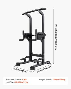 Power Tower Pull-Up Dip Station SJ80