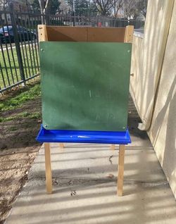 Chalkboard dry erase easel