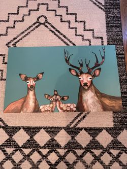 Deer art painting