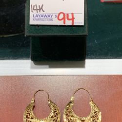 14k Hoop Earrings 
