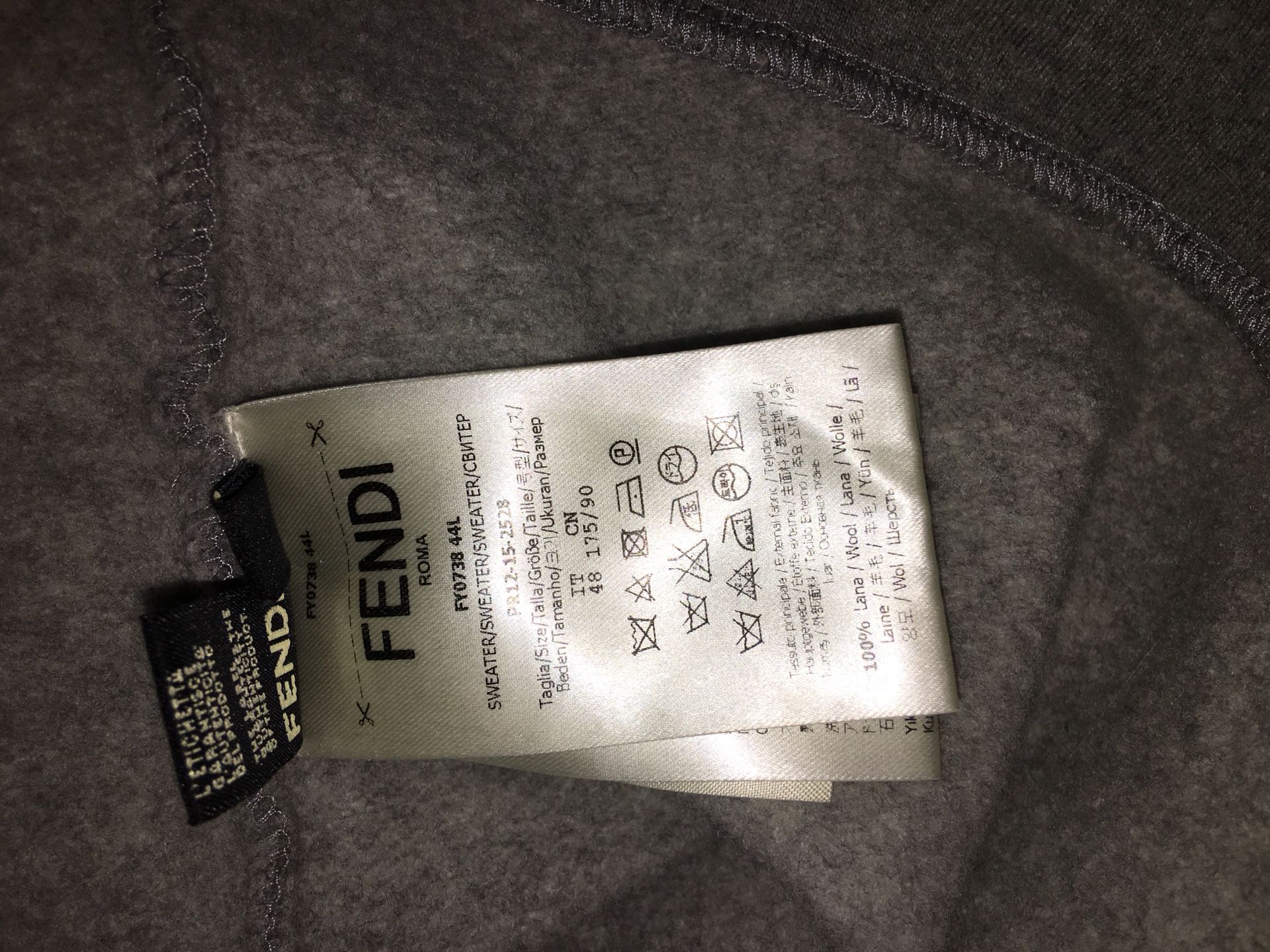 Fendi Shearling Monster Hoodie with Detachable Letters for Sale in