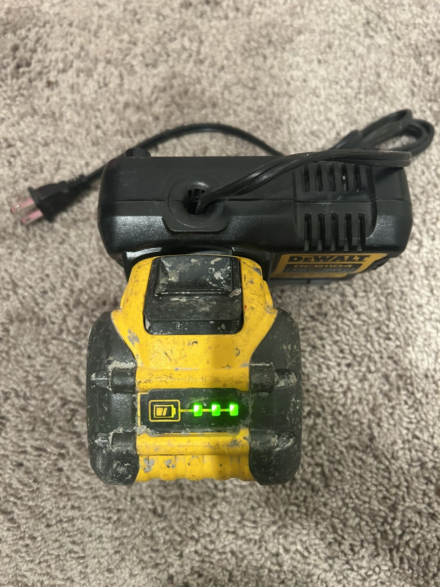 dewalt battery used charger included 