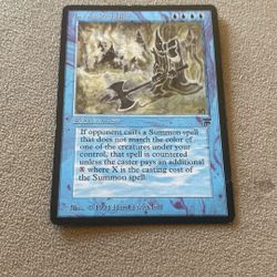Banned Rare Magic The Gathering Card!!! Legends! Invoke Prejudice!