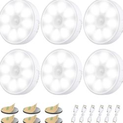 Pack x6 Luces Nocturnas LED con Sensor de Movimiento (Nuevas)