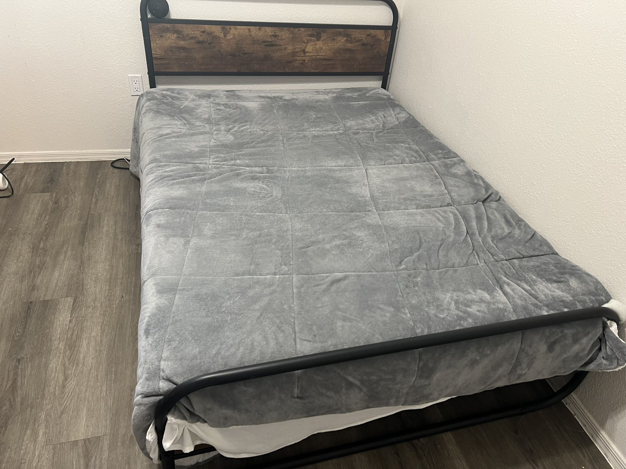 Full size Bed frame and mattress