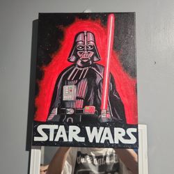 Star Wars Darth Vader Acrylic Painting 
