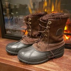 SOREL- Men's Caribou Winter Snow Boots- Great Condition! Retail $199