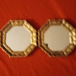 Two Golden Frame Mirror 🪞