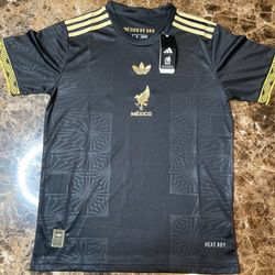 Soccer jersey Mexico  black jersey long sleeve 2025 🇲🇽 player version  and fan version Mexico de oro adults playera Negra fan version versión small 