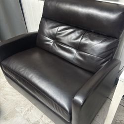 Dark Brown Sofa/recliner 