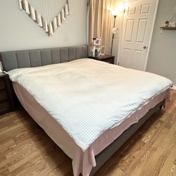 Selling King Size Bed Frame And Mattress 