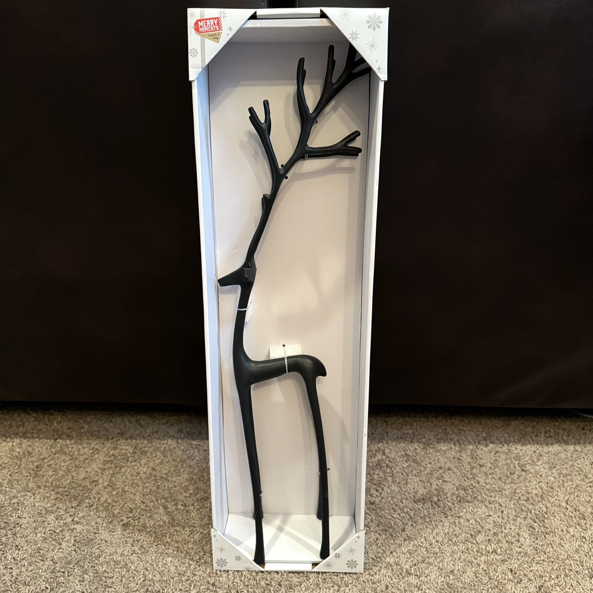 Merry Moments Sculpted Bronze Finish Reindeer 28"