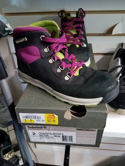 Kids size 2 timberland boots