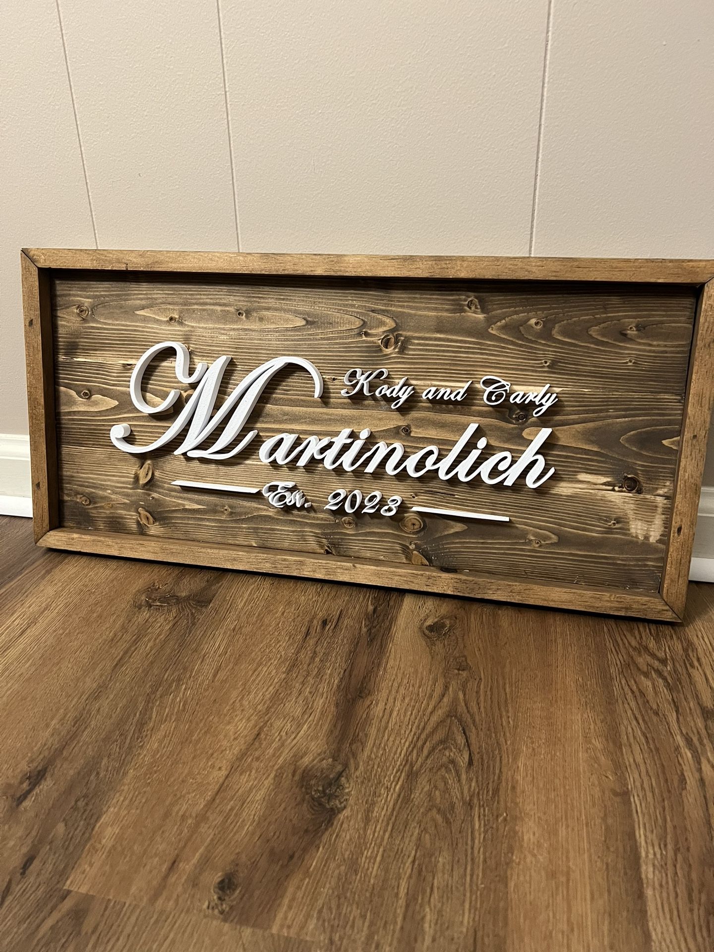 Custom Wooden Sign