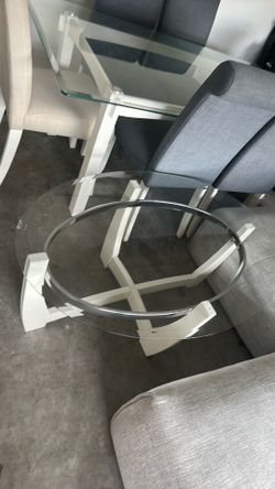 Glass coffee table