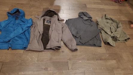 Men's jackets,hoodies M size in good condition