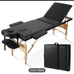 New in box..3 Fold Massage Table Portable Massage Bed  Face Cradle Bed Adjustable with Bag