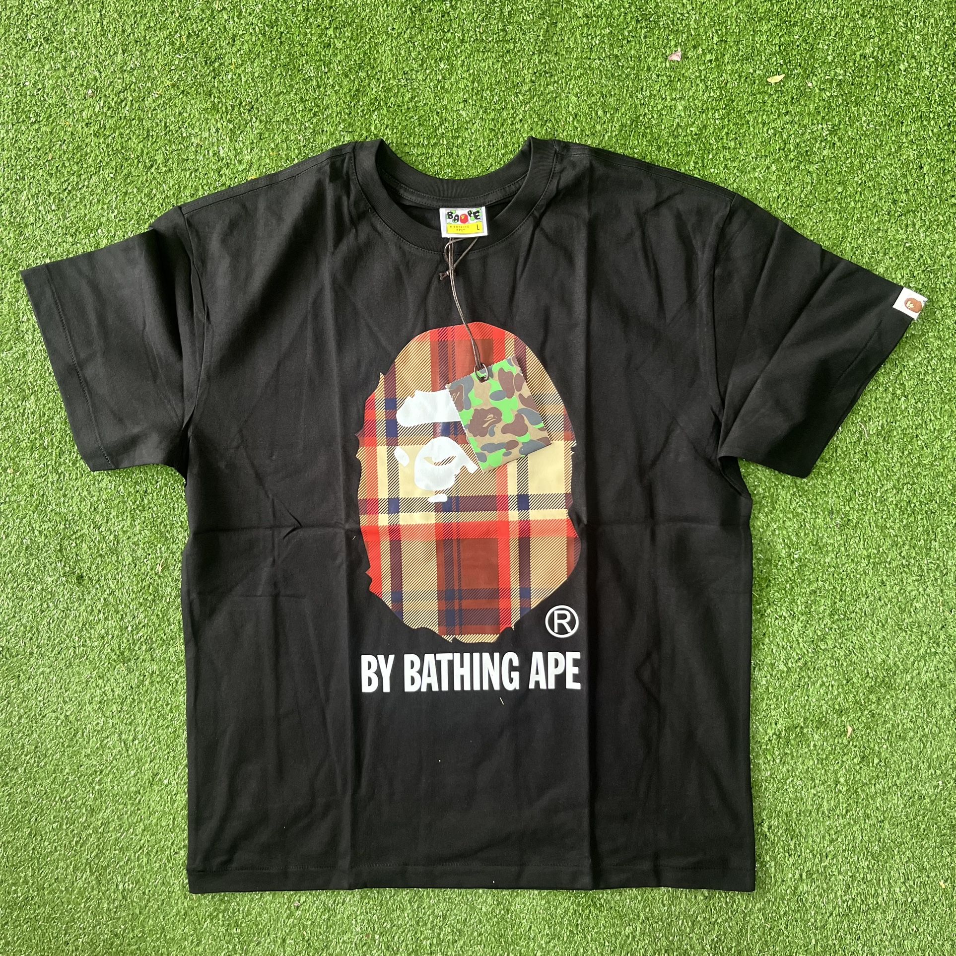Black Bape x Burberry Tee *Size L*