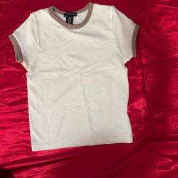 Sincerely Jules White Ringer Baby Tee