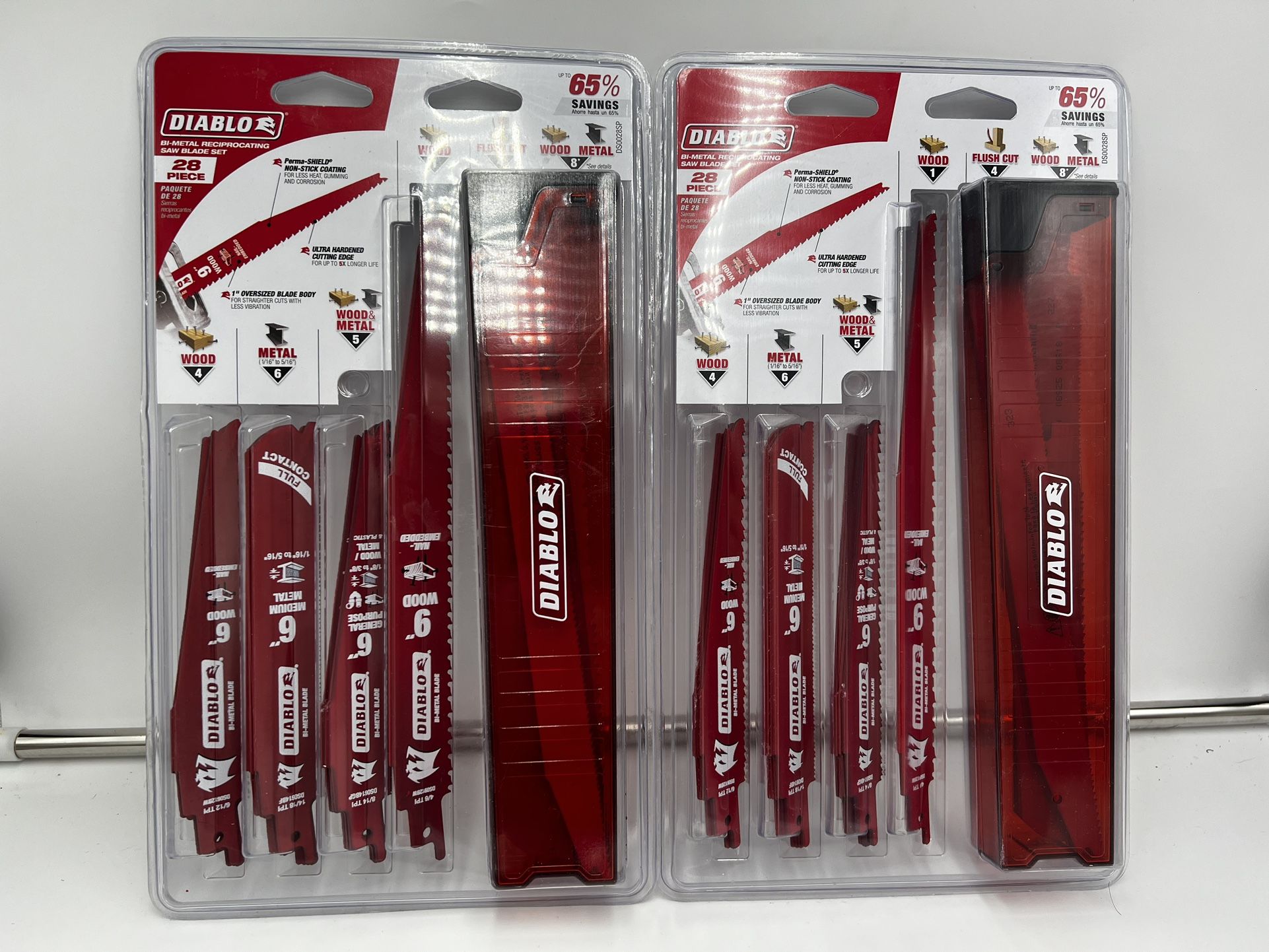 2X DIABLO Bi-Metal Reciprocating Saw sawzall Blade Set (28-Piece)