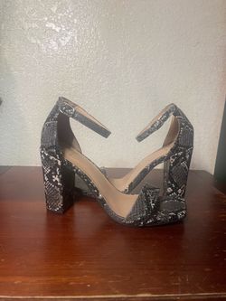 Women’s Snakeskin Block Heels Size 7 – A New Day