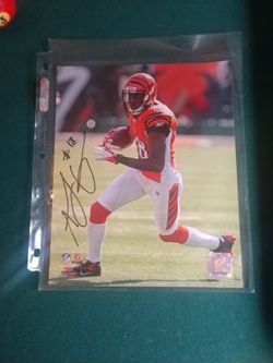 Autographed 8X10 Bengals Superstar A.J. Green