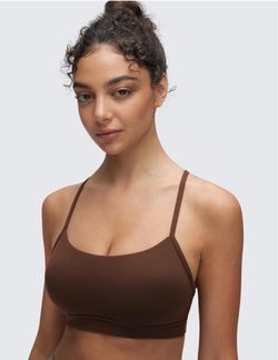 Brown Strappy Sports Bralette, size L
